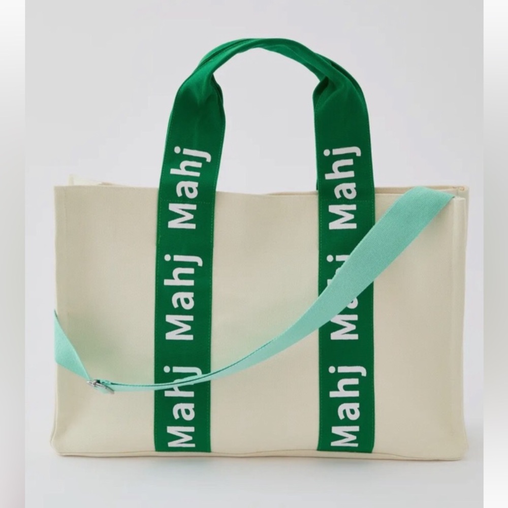 Oh My Mahjong Kelly Green Mahj It All tote bag
